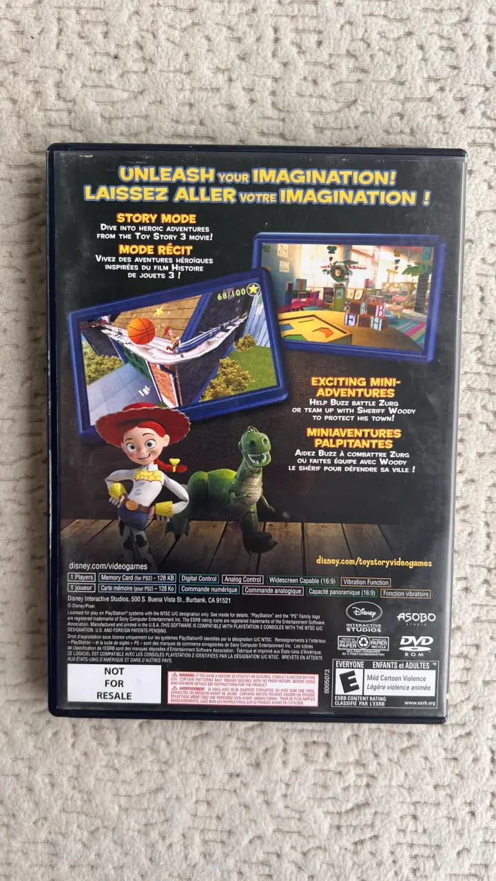Juego Toy Story 3 ps2 cib - 2