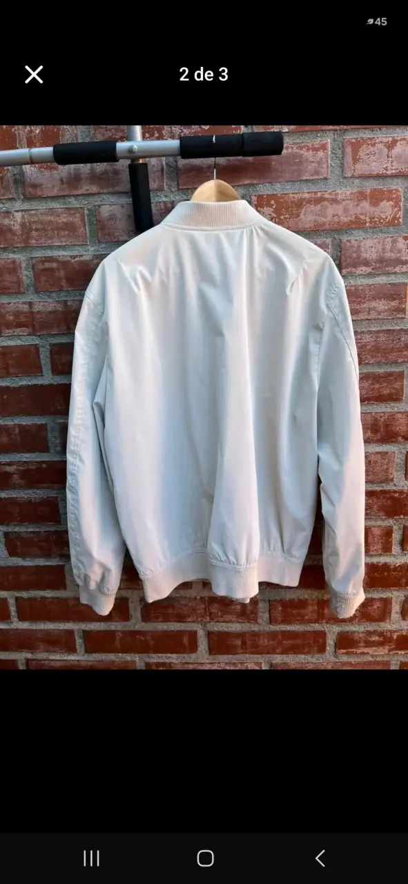 Chaqueta Bomber Beige Zara para Hombre - 2