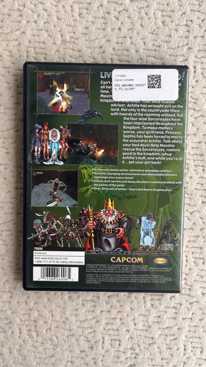 Juego Maximo Ghost to Glory ps2 cib - 2