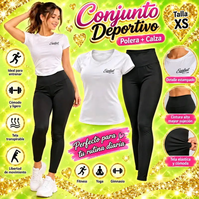 Conjunto deportivo Everlast polera y calza