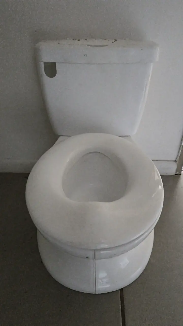 Inodoro blanco en buen estado