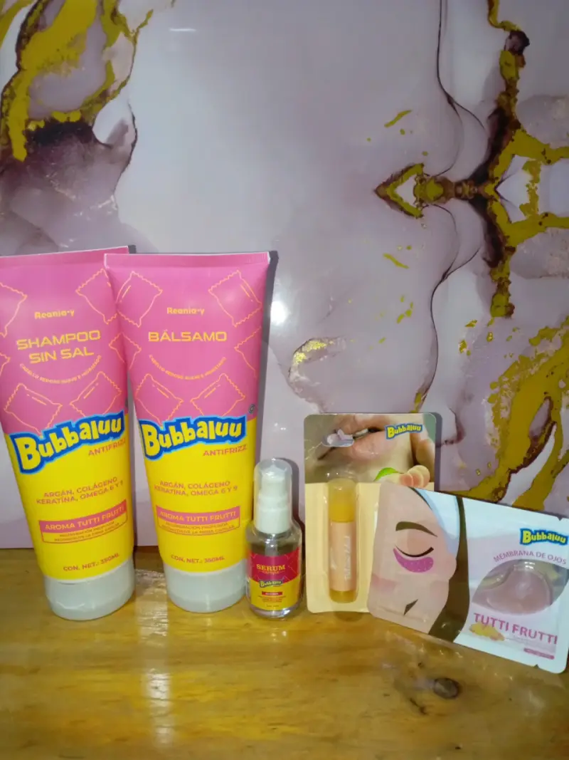 Set de Cuidado Capilar y Facial Bubbaluu Antifrizz