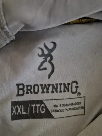 Polera manga larga gris Browning con capucha - miniatura 3