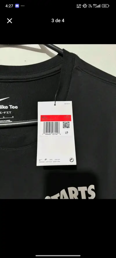 Polera Nike Dri-Fit Negra - miniatura 4