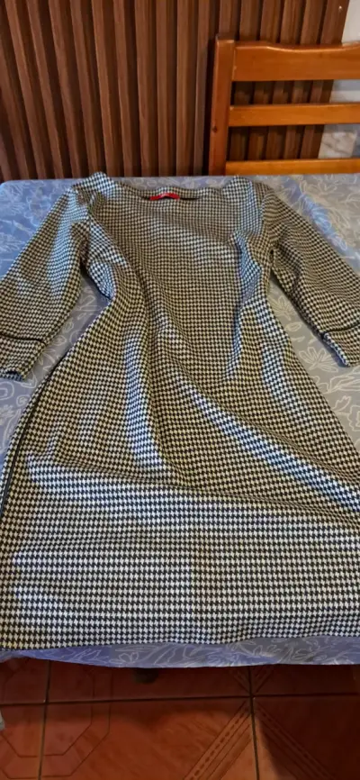 Vestido de mujer con diseño pata de gallo - miniatura 1