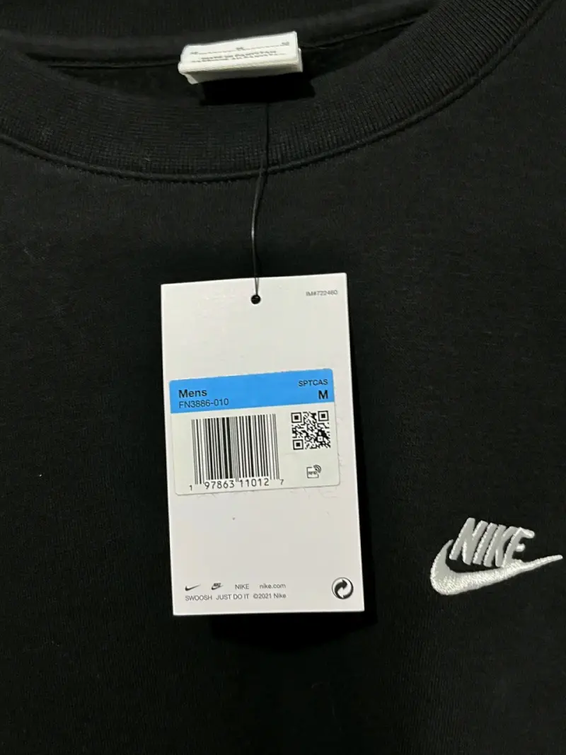 Polerón Nike negro para hombre talla M - 4