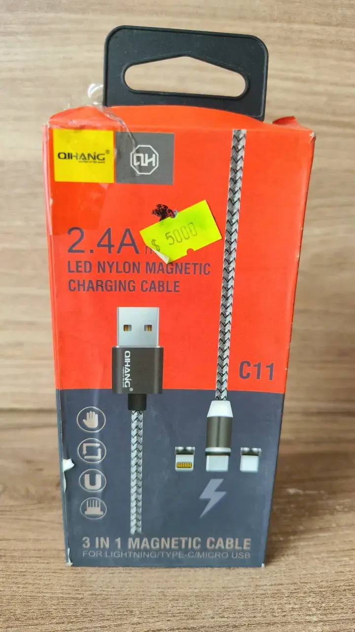 Cable de carga magnético 3 en 1 Qihang C11 - 2