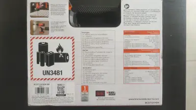 Taladro Percutor Inalámbrico Black+Decker 12V NUEV - miniatura 4