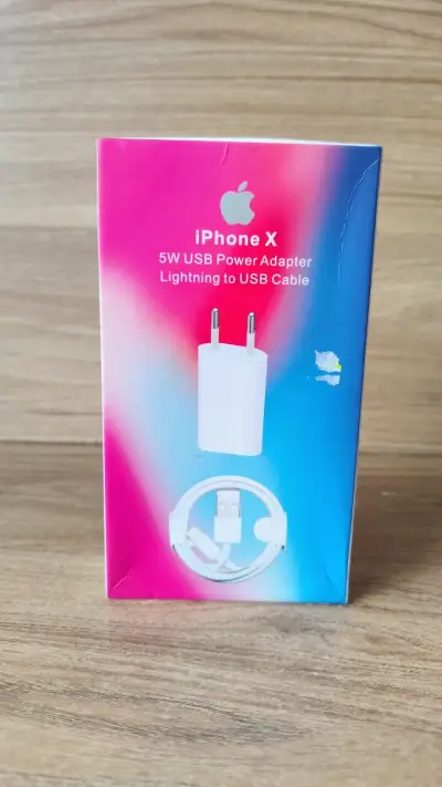 Cargador USB 5W para iPhone X con cable Lightning - miniatura 1
