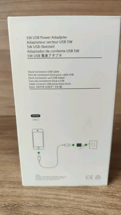 Cargador USB 5W para iPhone X con cable Lightning - miniatura 2