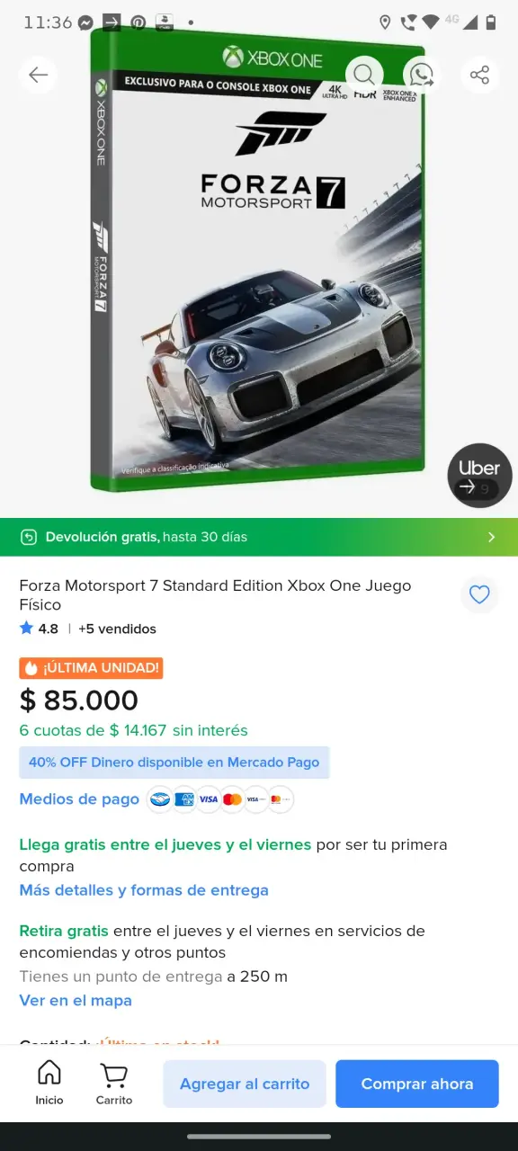 Forza Motorsport 7 para Xbox One en buen estado - 4