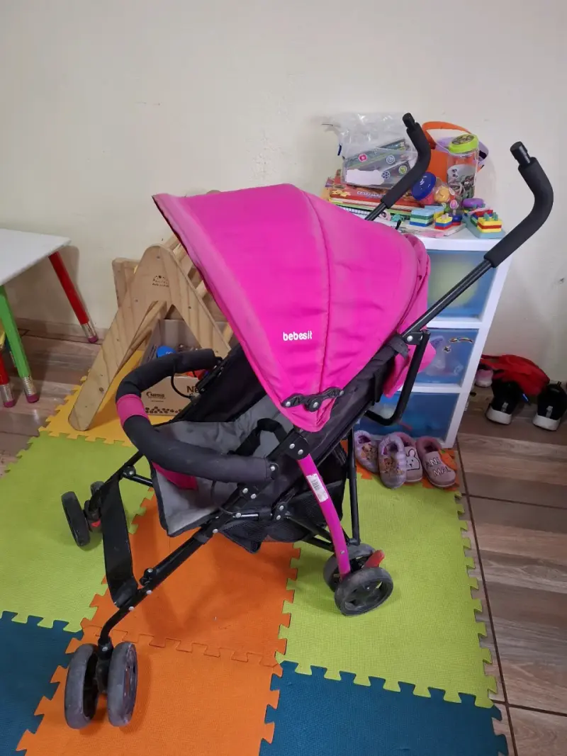 Coche de bebé rosa plegable Bebesit - 2