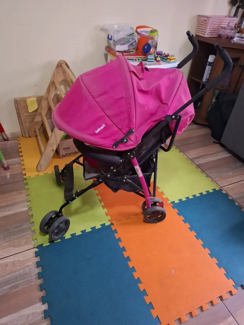 Coche de bebé rosa plegable Bebesit - 4