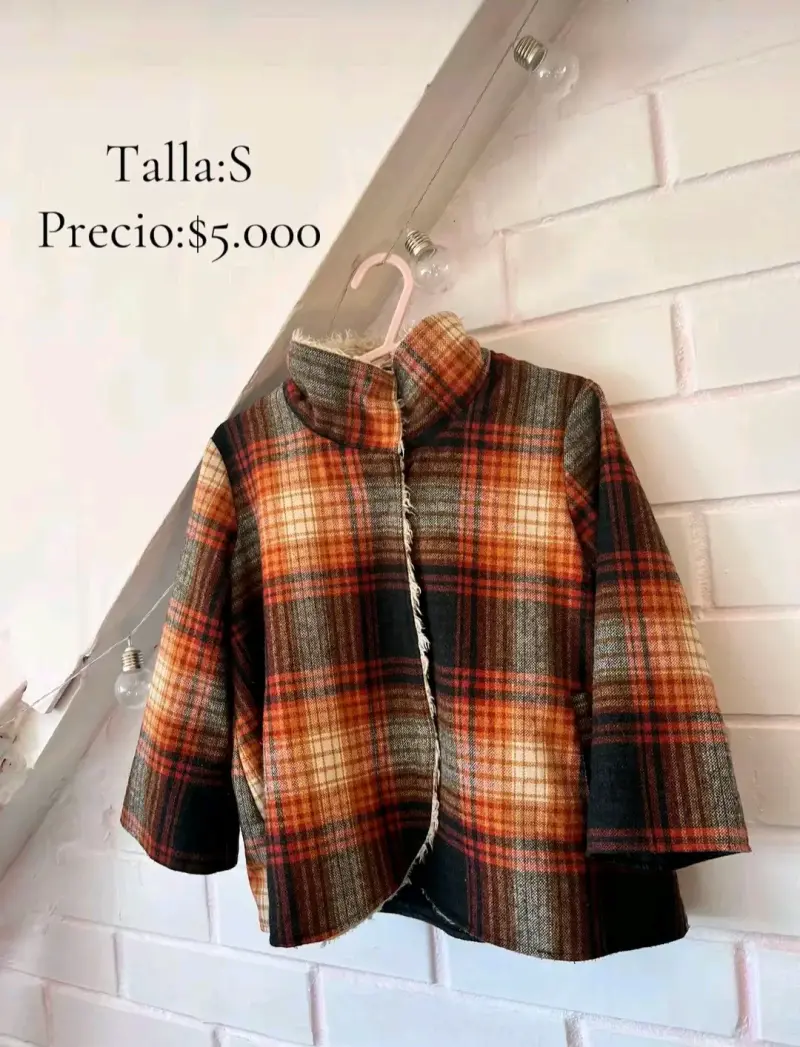 Chaqueta a cuadros talla S