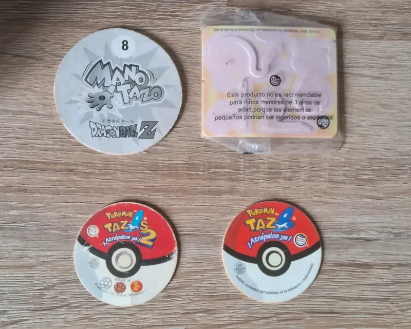 Lote Retro Tazos Pokémon + Dragon Ball Z + Armable - 2