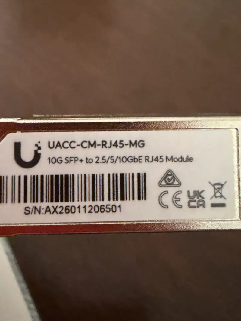 Módulo Ubiquiti UACC-CM-RJ45-MG 10G SFP+ - 4