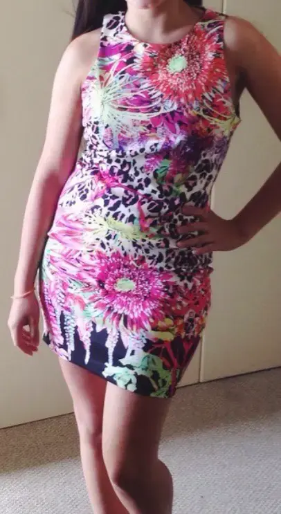 Vestido ajustado floral multicolor FBO Italy - 5