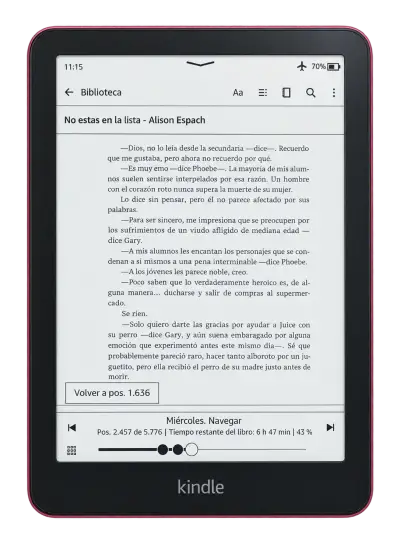Kindle Paperwhite 12va Generación 7" 16GB WiFi Rosa - miniatura 1