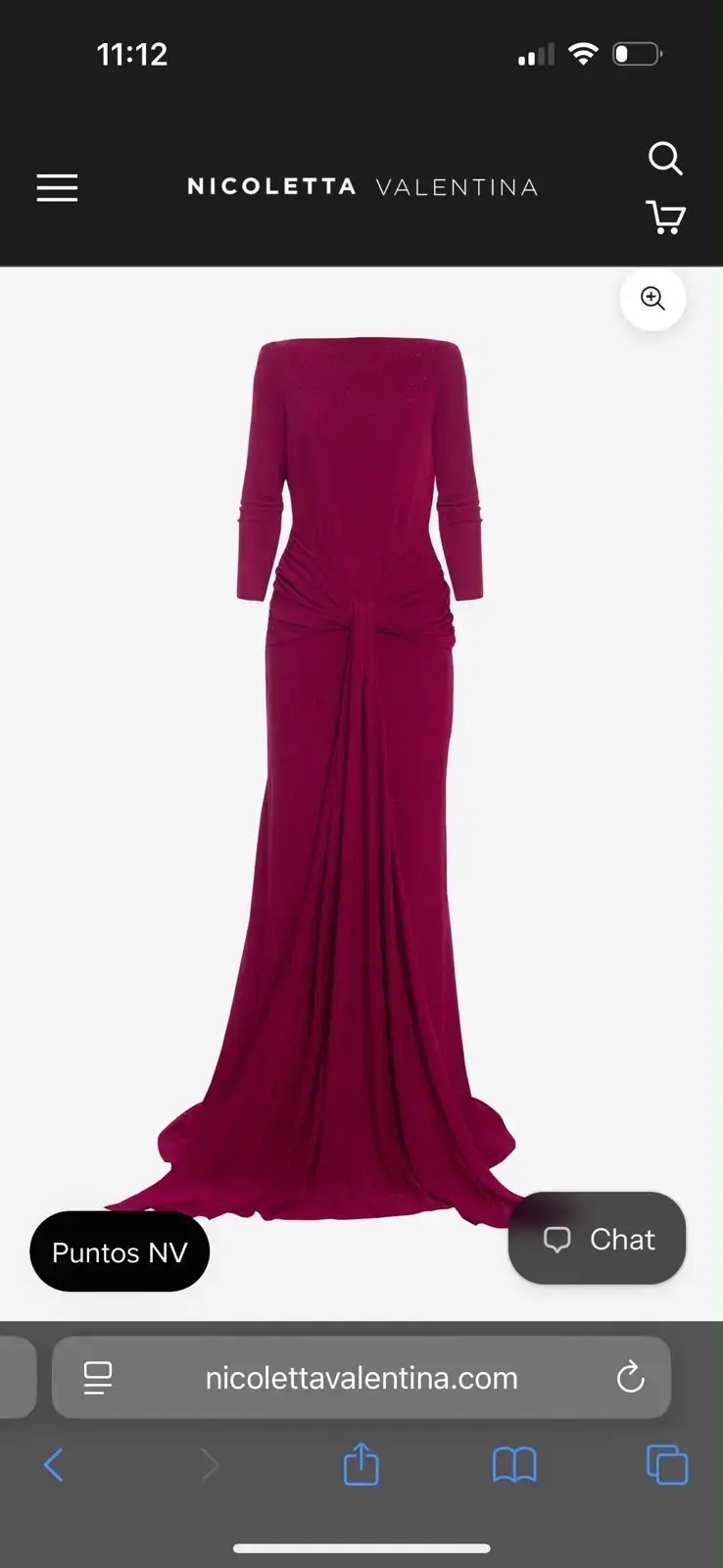 Vestido largo Ladame fucsia Nicoletta Valentina - 1