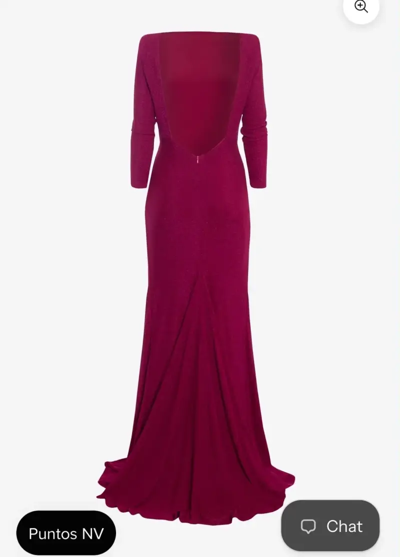 Vestido largo Ladame fucsia Nicoletta Valentina - 2