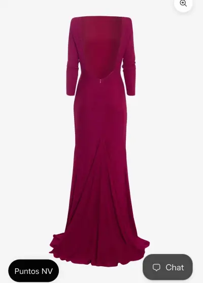 Vestido largo Ladame fucsia Nicoletta Valentina - miniatura 2