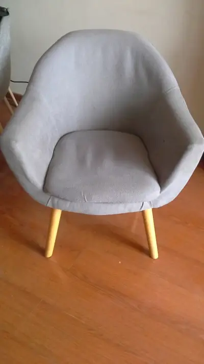 Sillón individual gris moderno - miniatura 1
