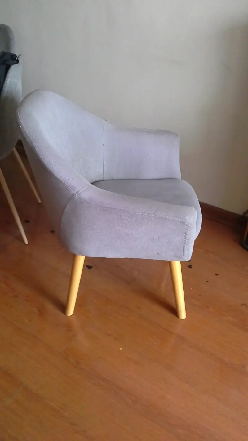 Sillón individual gris moderno - 4
