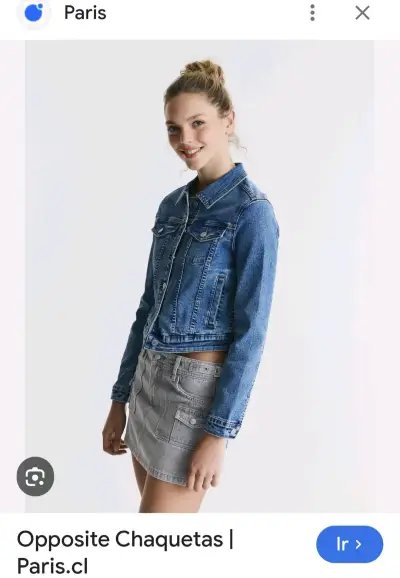 Chaqueta de mezclilla Opposite para mujer - miniatura 2