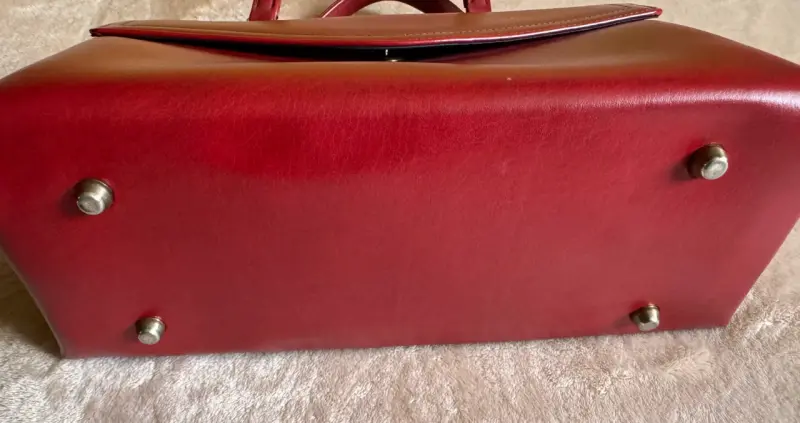 Cartera de mano roja elegante vintage - 2