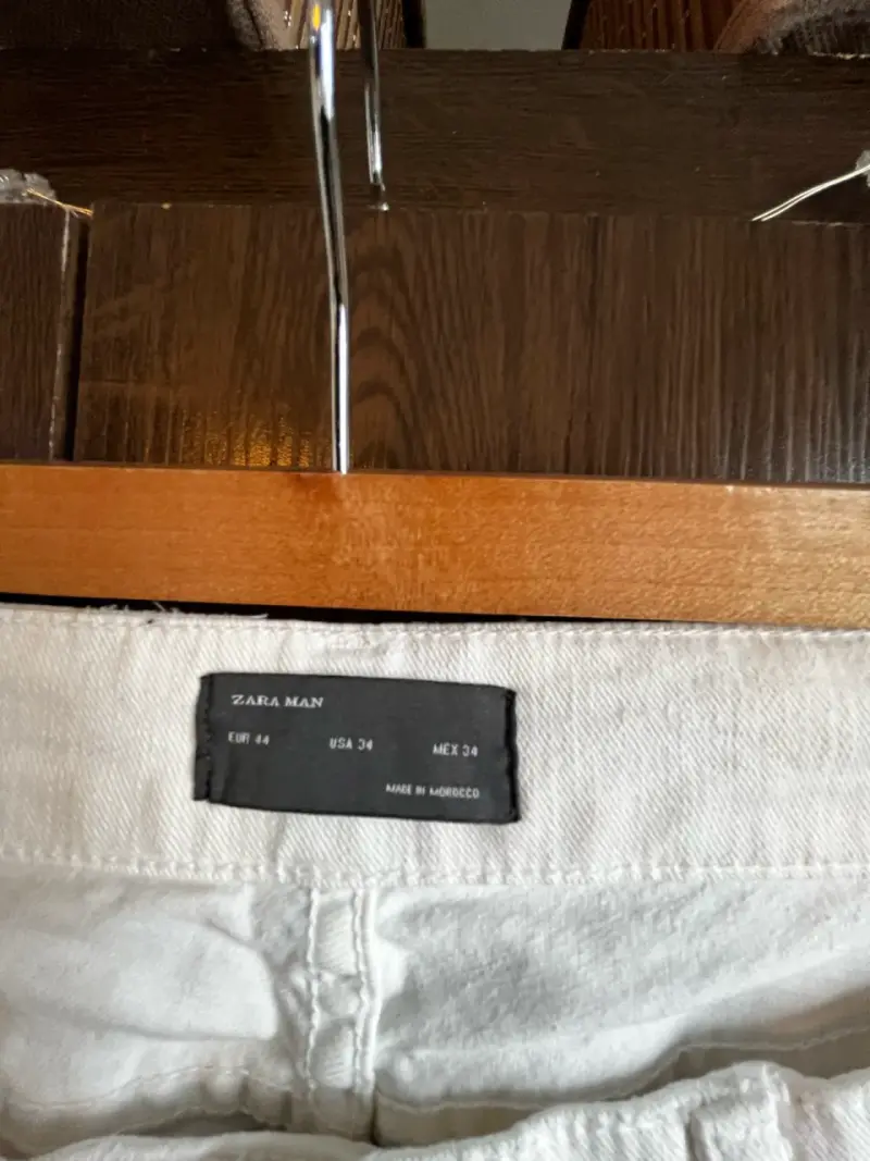 Pantalones cargo blancos Zara Man - 3