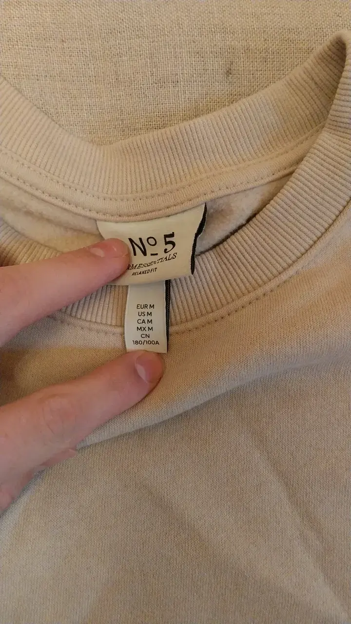 Polerón beige unisex hym M - 2
