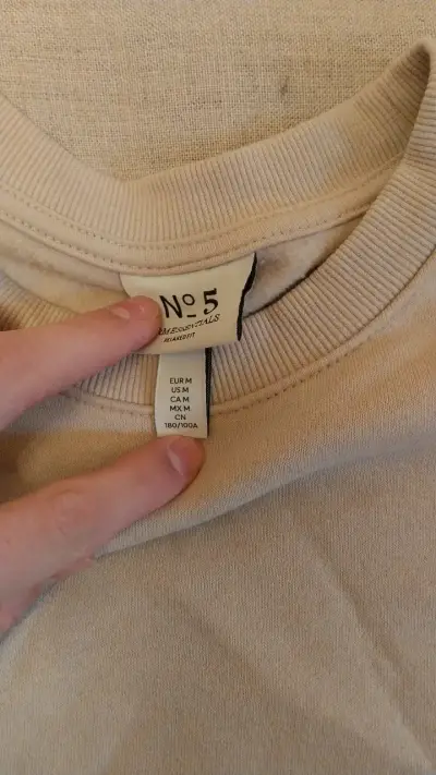 Polerón beige unisex hym M - miniatura 2