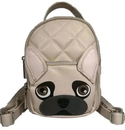 Mochila beige con diseño de perro Betsey Johnson - miniatura 1