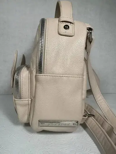 Mochila beige con diseño de perro Betsey Johnson - miniatura 3