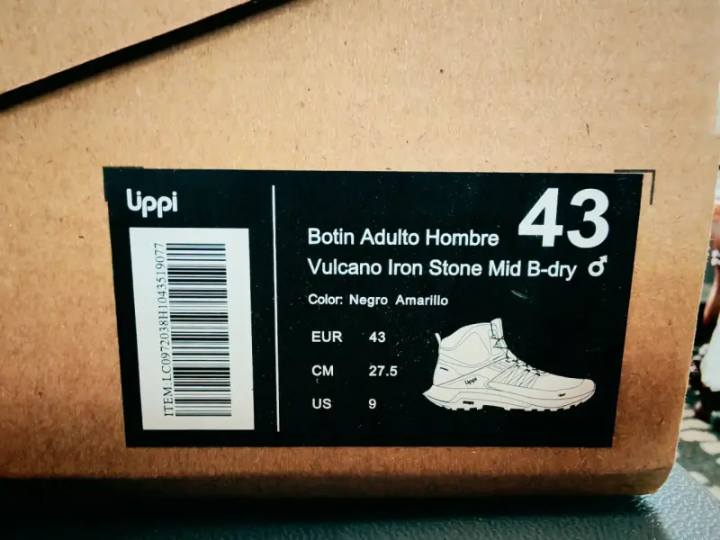 Botin Lippi Vulcano Iron Stone N° 43 Negro/Verde - 4