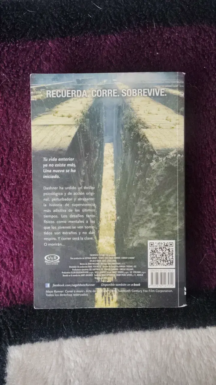 Libro Maze Runner: Correr o Morir de James Dashner - 2