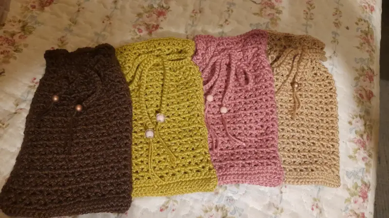 Fundas tejidas a crochet para gafas en varios colores - 2