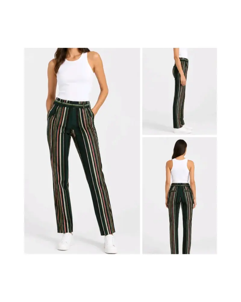 Pantalones a Rayas Mujer Mossimo - 2