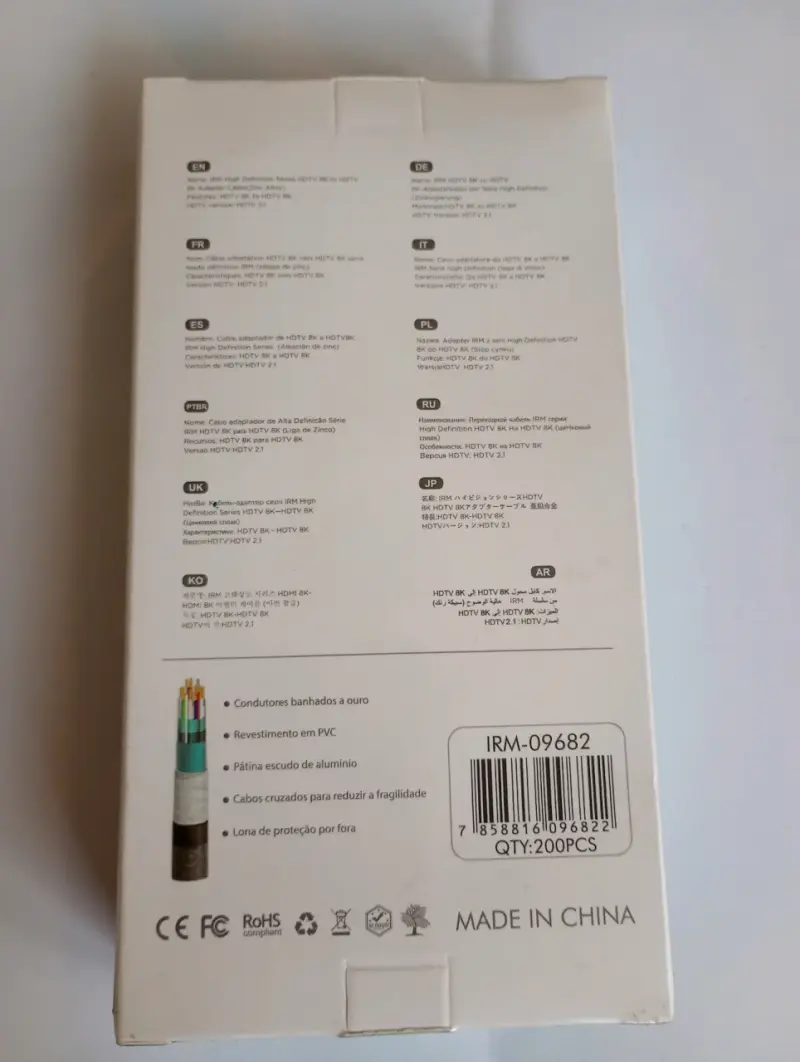 Cable HDMI 8K 1.5M IRM Alta Definición - 2