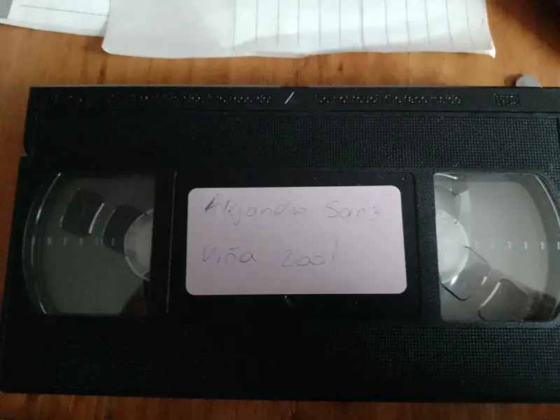 Cinta VHS Alejandro Sanz Viña 2001 - 2