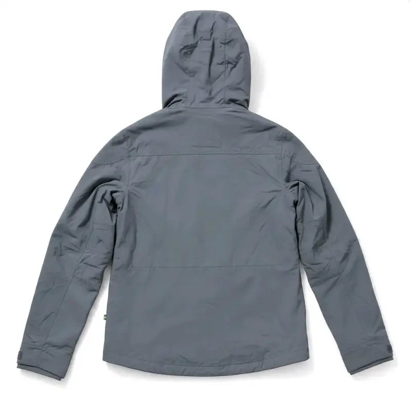 Chaqueta impermeable gris con capucha Fjällräven - 2