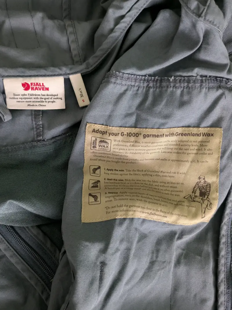 Chaqueta impermeable gris con capucha Fjällräven - 5