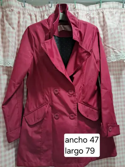 Abrigo rojo para mujer Suburbia con diseño elegante - miniatura 1