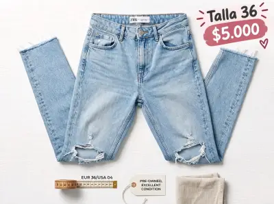 Pantalones cargo beige Zara talla 34 - miniatura 2