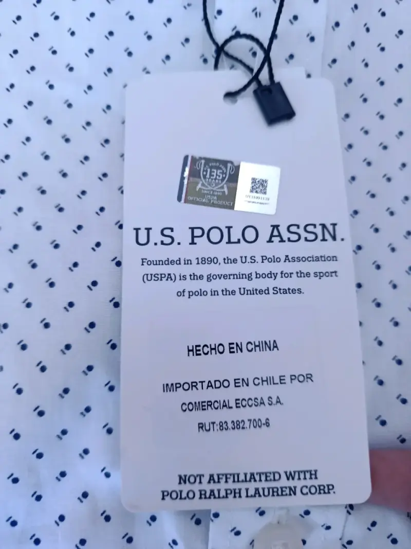 Camisa Blanca Hombre U.S. Polo Assn Talla S - 4