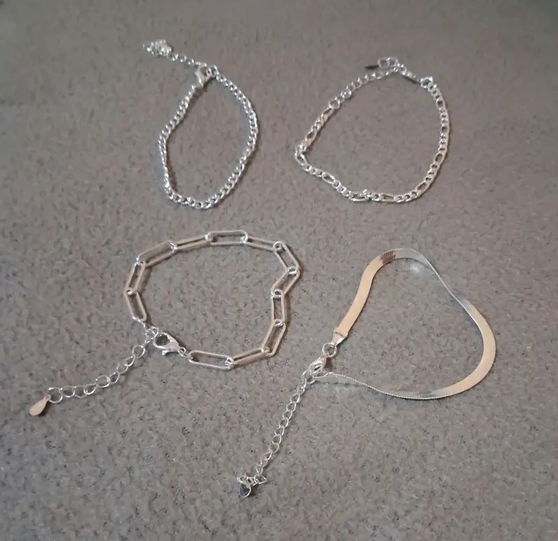 Set de pulseras de plata para mujer - 4
