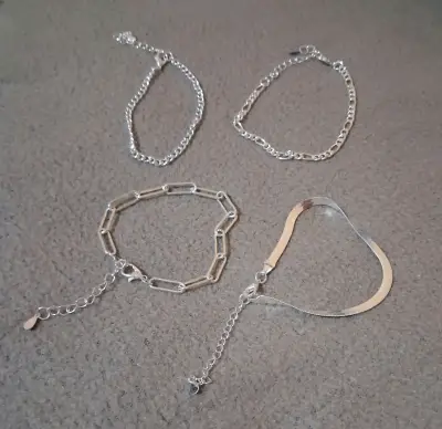 Set de pulseras de plata para mujer - miniatura 4