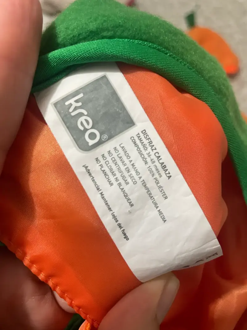 Disfraz de calabaza para bebé con gorro - 4