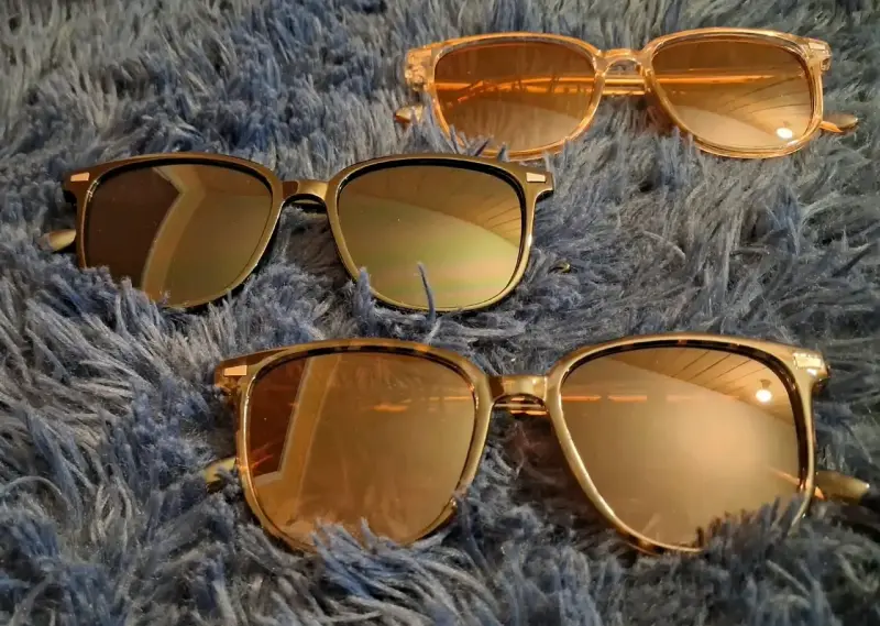 Gafas de sol estilo retro color naranja - 6