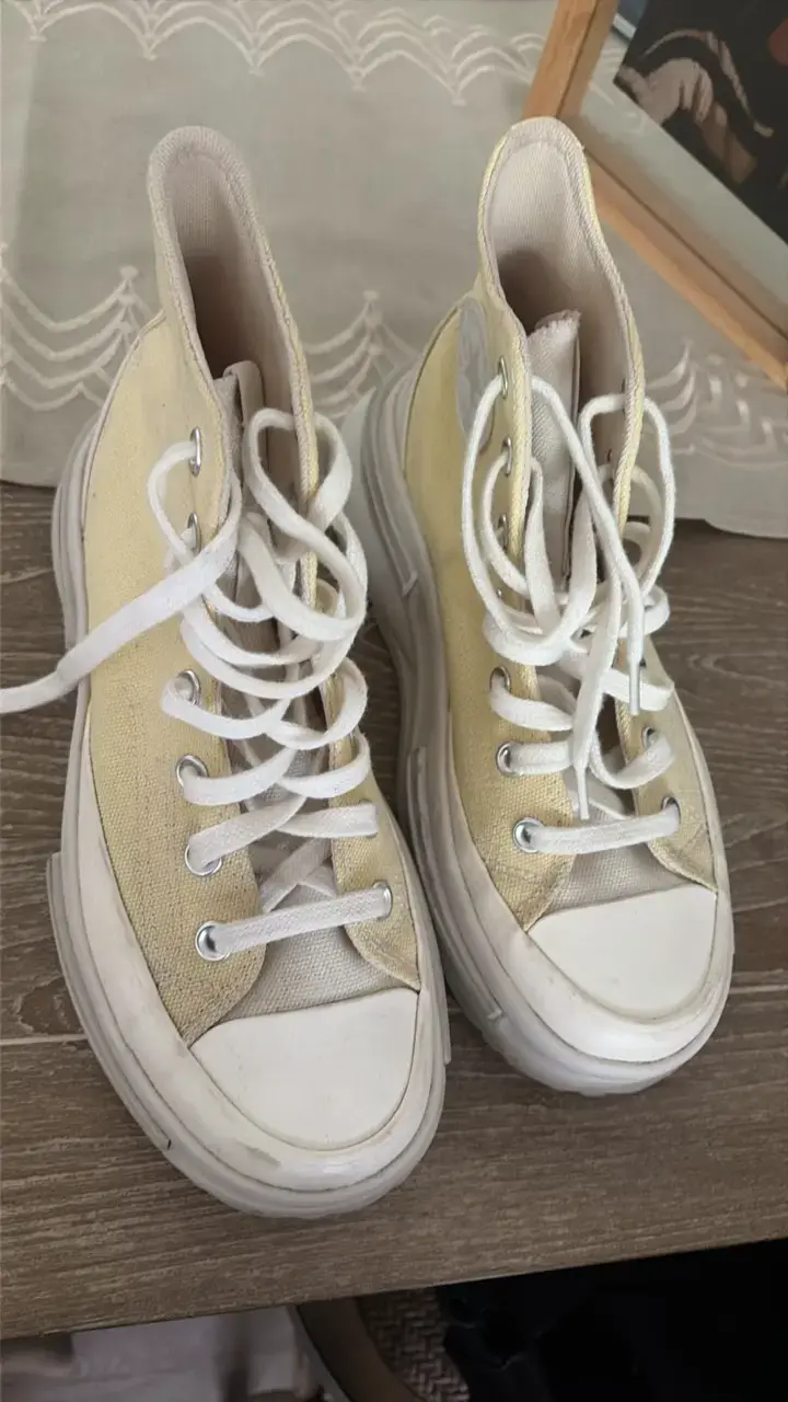 Zapatillas altas amarillas Converse All Star - 3